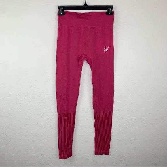 Jed North Seamless Pink Leggings XS F2 G22 - Picture 2 of 6